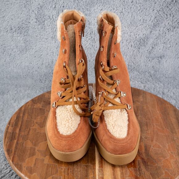 Jessica Simpson Women's Maelyn Lace-up Platform Wedge Ankle Boots Bootie 8 M - Picture 2 of 7